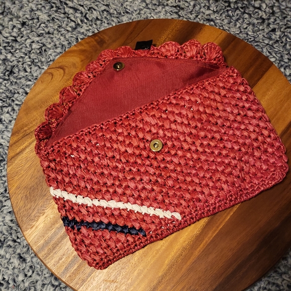 *SOLD* Bermuda Raffia Or Rattan Woven Clutch - NWOT - Picture 8 of 11